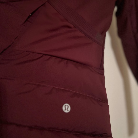NWOT Lululemon Down for It All Jacket MAROON COLOR - Picture 8 of 11